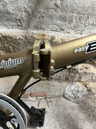 Bicicleta Plegable Urban Dorada
