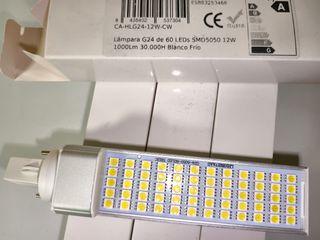 Lámpara LED G24 12W 1000lm Blanco Frío pack de 4.