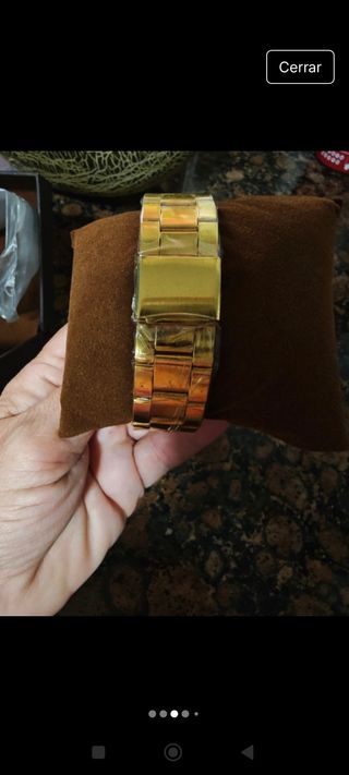 Reloj Geneva Hombre Negro y Dorado sin estrenar