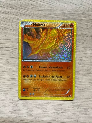 Moltres Holográfico Pokémon Carta