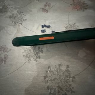 Funda para iPhone X Verde con Bolsillo negro