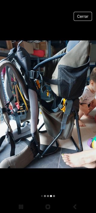Silla portabebés Deuter súper cómoda para ambos