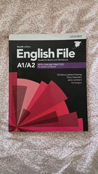 Libro de inglés Oxford English File A1/A2