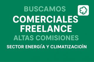 Comerciales freelance sector energía/climatización
