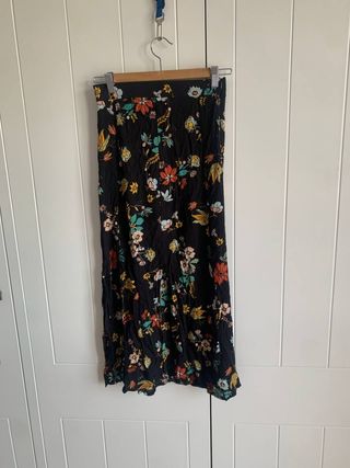 Falda larga estampada floral