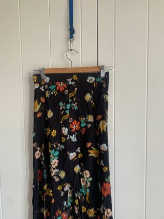 Falda larga estampada floral