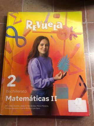 Libro de matemáticas de 2° bachillerato.