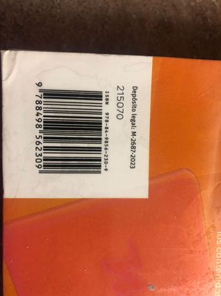 Libro de matemáticas de 2° bachillerato.