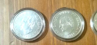 Monete in argento da 2000 peseta. 3 unità.