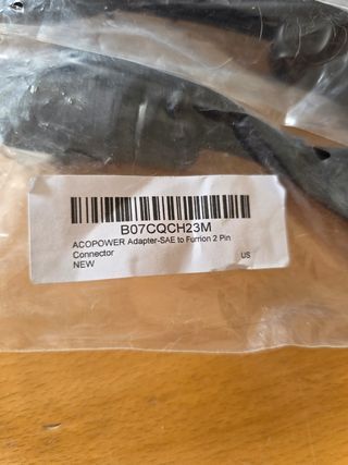 Lote 5 conectores 2 pines nuevos