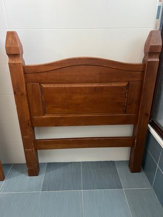 Cabecero de cama de madera 90