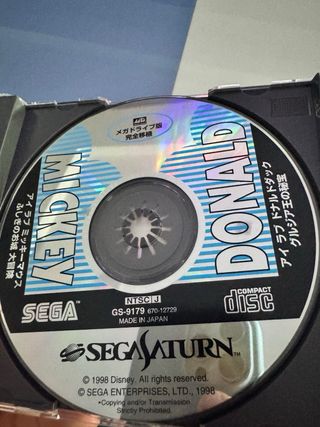 Quackshot & Mickey Sega Ages Sega Saturn SS Jap