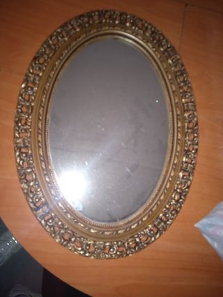 Espejo Vintage Ovalado Dorado