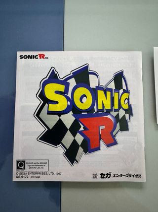 Sonic R Sega Saturn SS Jap