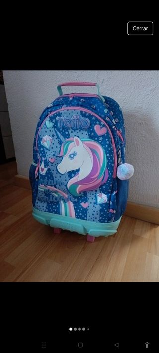 Mochila Totto Unicornio con Ruedas