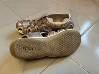 Sandalias Geox Mujer Plata
