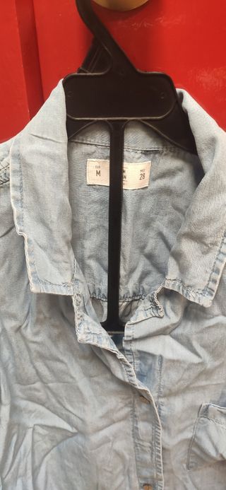 Camisa Chaleco Vaquera Lefties Mujer Talla M