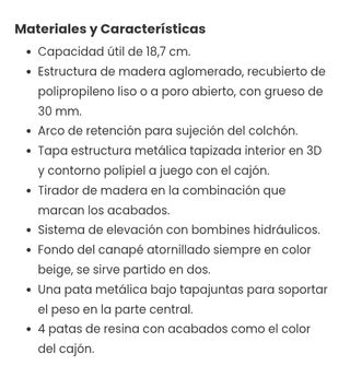 Canapé abatible