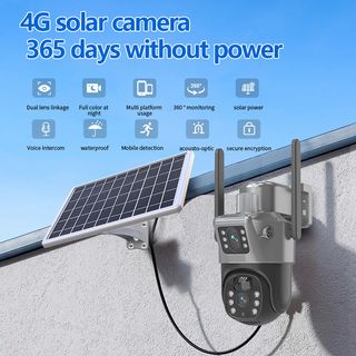 Cámara Vigilancia Solar Domo inalámbrica de 4MP 4G