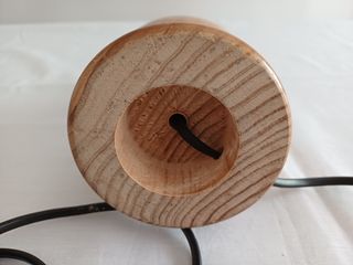 Pie lámpara de madera