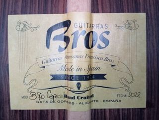 Guitarra Clásica Francisco Bros B70