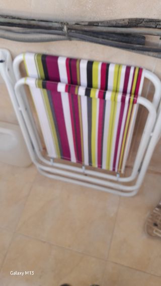 Sillón hamaca plegable multicolor