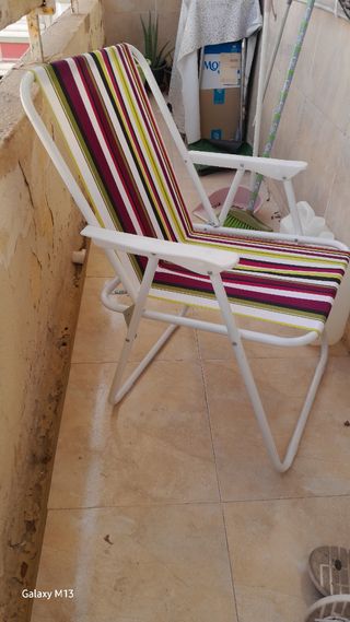 Sillón hamaca plegable multicolor