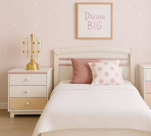 Cama 90, Colchón y Mesita Noche