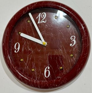 Orologio da parete vintage marrone