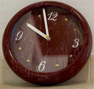 Orologio da parete vintage marrone