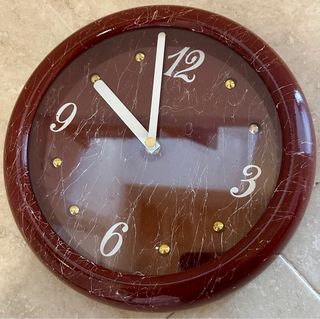 Orologio da parete vintage marrone
