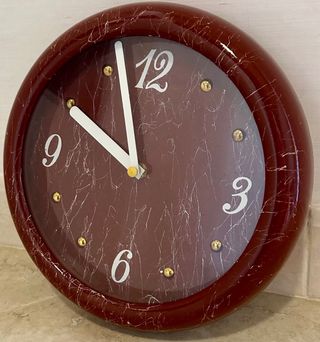 Orologio da parete vintage marrone