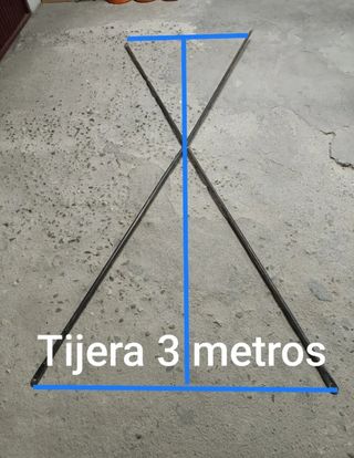 Tijera andamio de 3 metros.