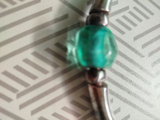 Gargantilla de cuero, metal y cristal de 1 PARA MI