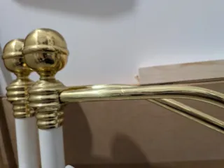 Sofá cama metálico blanco