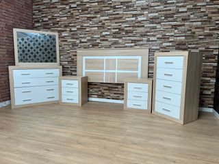 Dormitorio completo moderno! Nuevo son 6 Piezas!