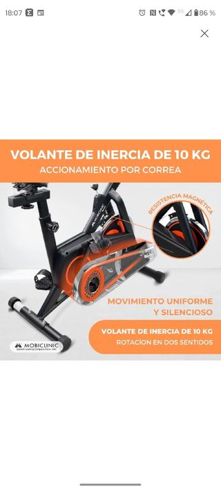 Bicicleta Spinning Regulable