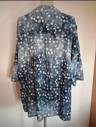 Camicia Blusa ampia e lunga con paillettes