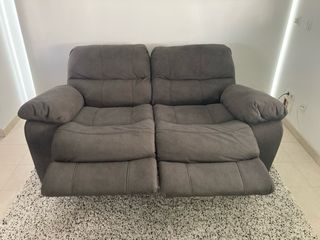 Sofá Eléctrico Gris, 2 plazas