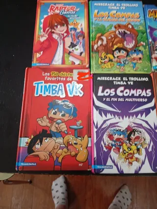 Colección de libros de mikecrack y los compás.