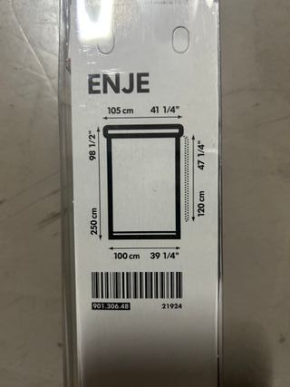 Estor IKEA negro de tela