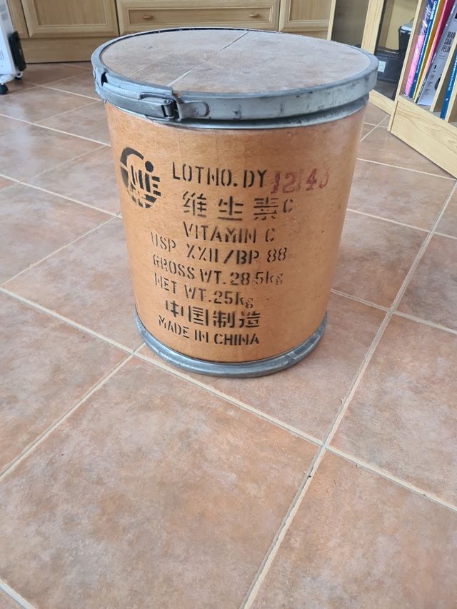 Garrafa Vintage de Vitamina C Fabricada na China