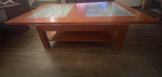 Aparador de madera y mesa de centro de regalo