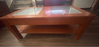 Aparador de madera y mesa de centro de regalo
