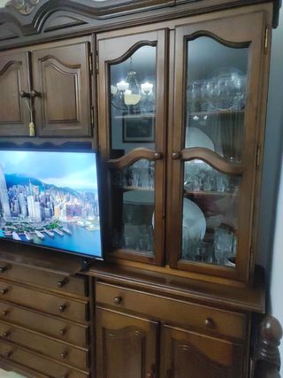 Mueble Provenzal Madera y Cristal