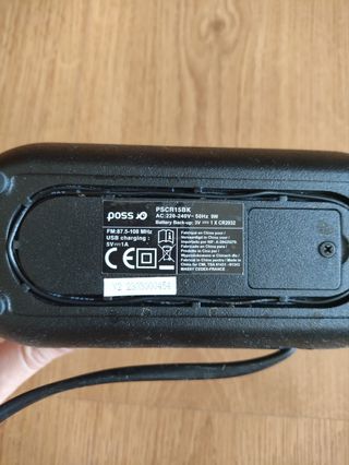 Radio Despertador Proyector Poss PSCR16B con USB