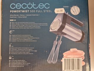 Batidora Cecotec Powertwist 500 Full Steel