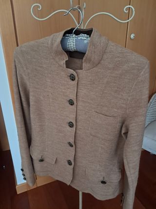 Chaqueta Cortefiel Lana Beige