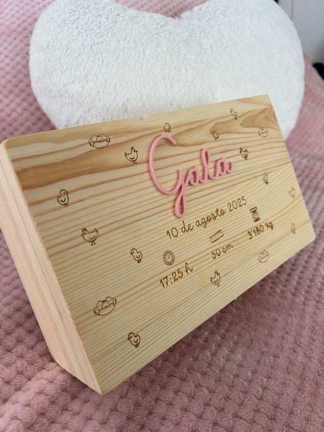 Caja recuerdos bebé personalizada