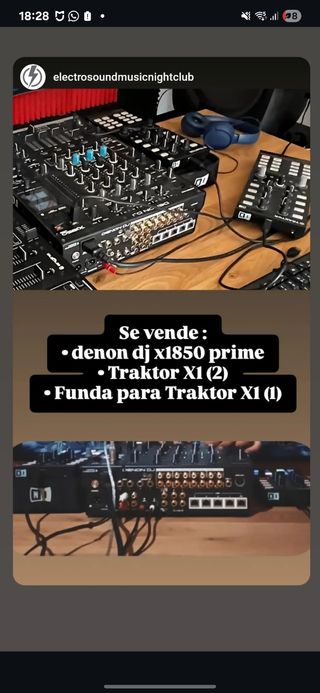 Denon DJ X1850 Prime + Traktor X1 (2)+Funda